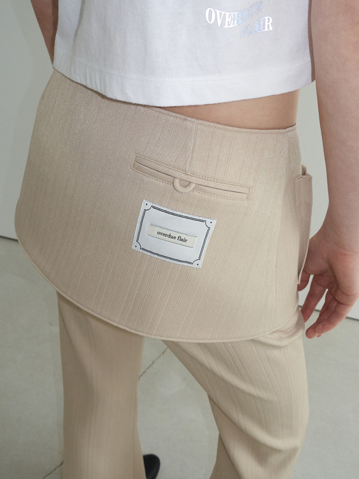 JACQUARD SKIRT BELT_BEIGE