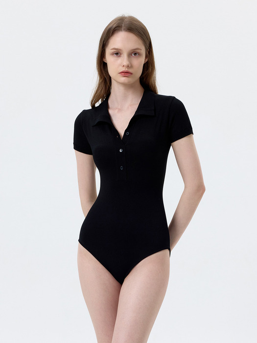 LESAGE : 르사주 니트 칼라 모노키니 (4color)