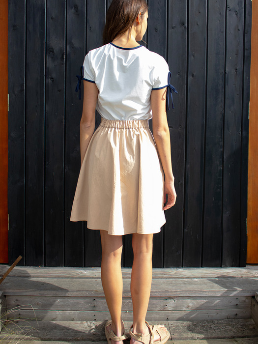 VENNY Tucked Skirt(베니)_BEIGE