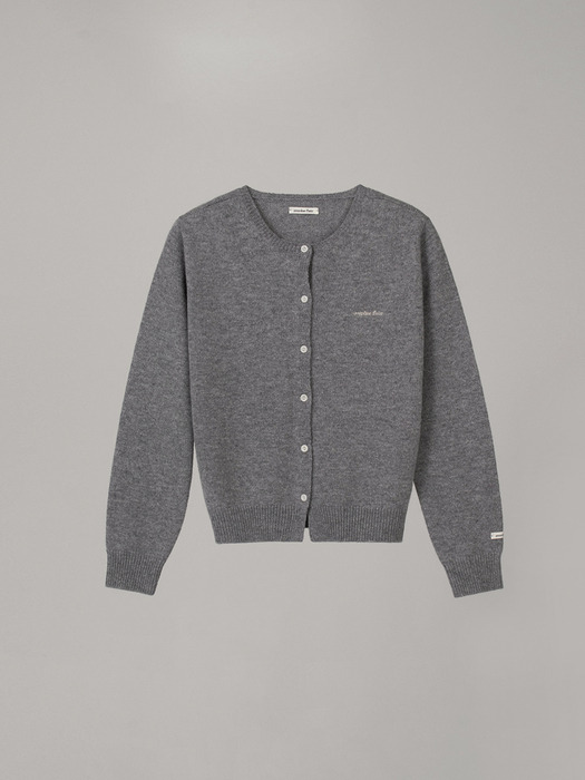 OVERDUE WOOL CARDIGAN_MELANGE GRAY