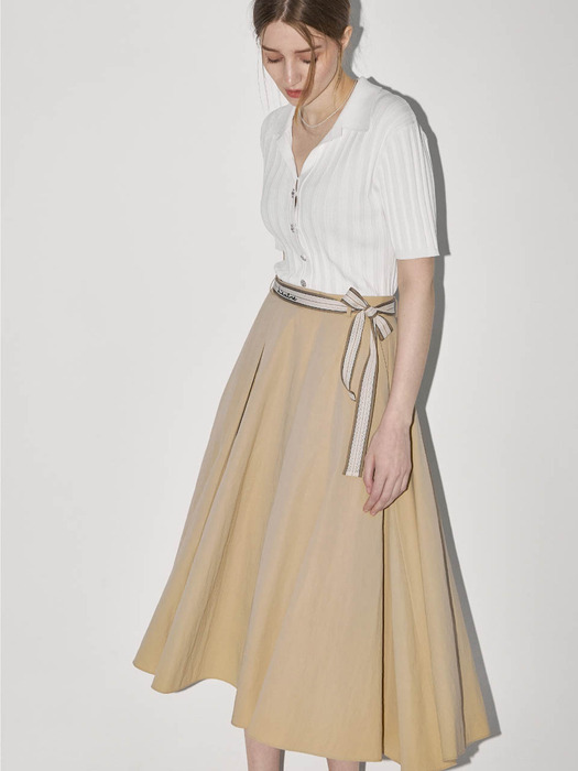 Lautre de min Daisy Beige Flare skirt