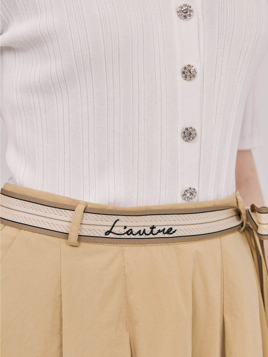 Lautre de min Daisy Beige Flare skirt