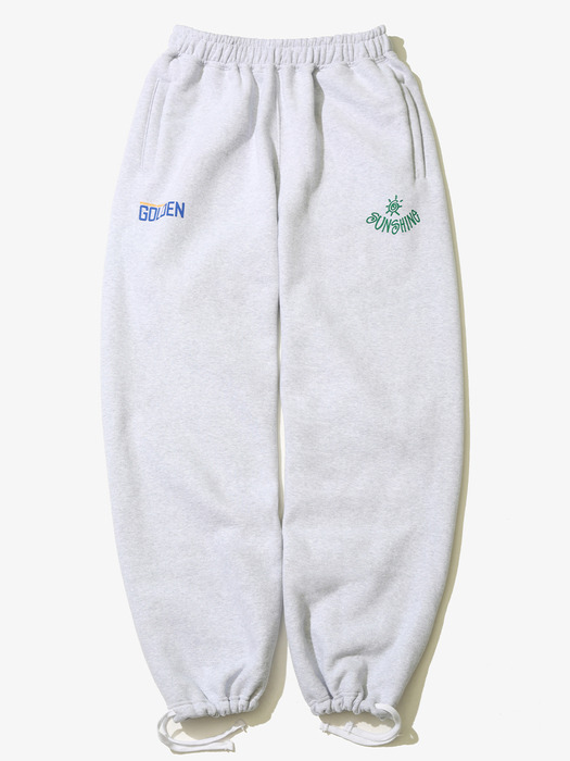 SunShine String Sweatpants WhiteMelange