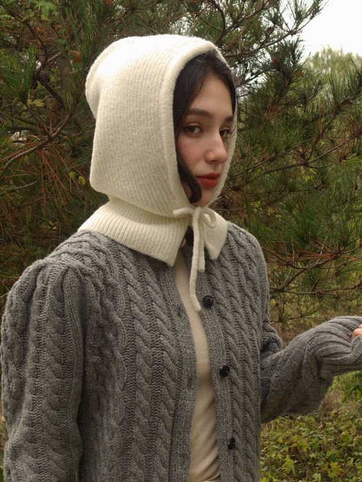 Soft Knit Balaclava - Ivory