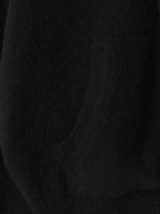 Casta knit hoodie sweater (Black)