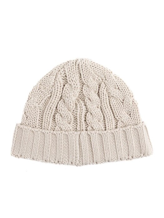 AP CABLE WATCH CAP (ivory)