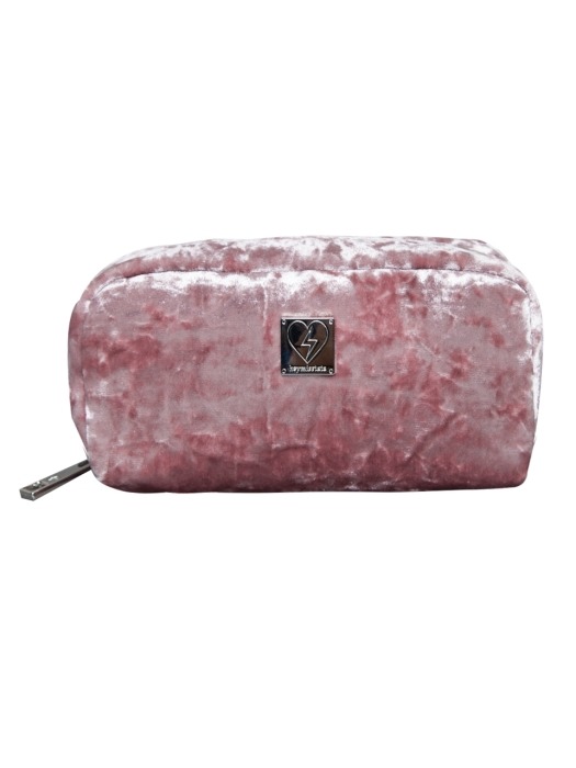 pink velvet pouch