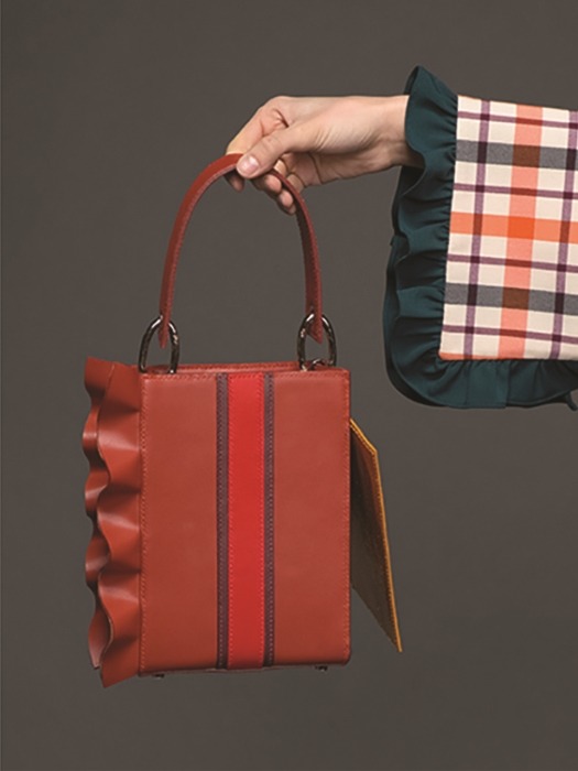 Frill Embellished Tote Bag (S)