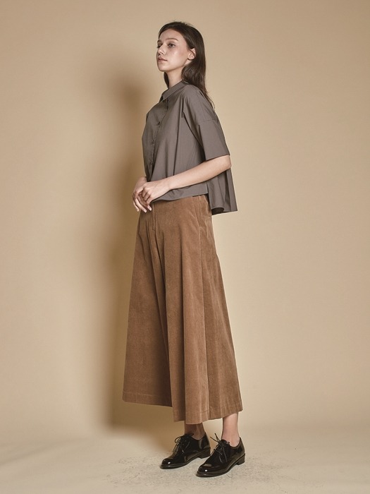 Back Pleats Shirts_Grey