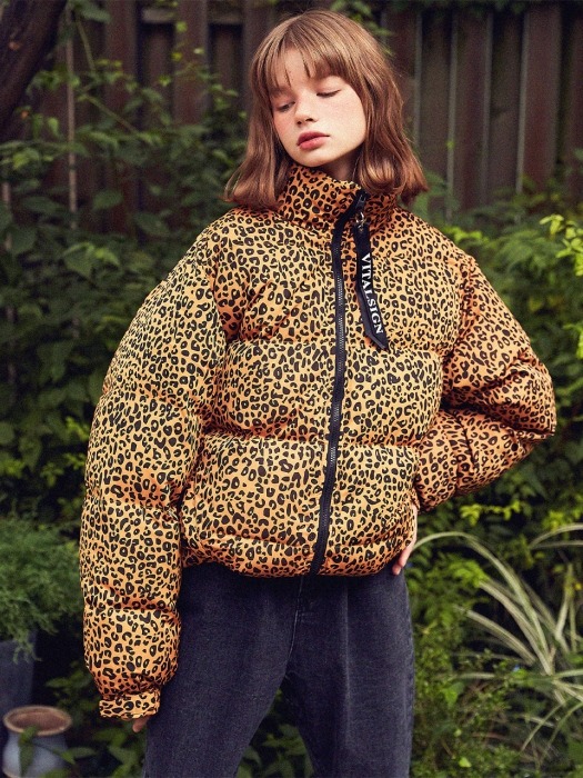 Leopard Oversized Puffer Jacket