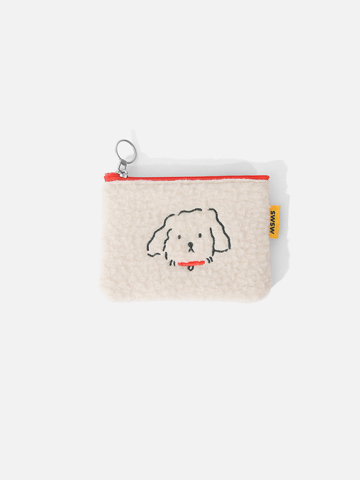 SWSW X MARY COIN WALLET Ecru-Red