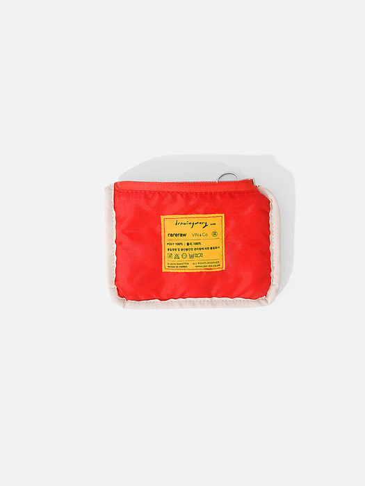 SWSW X MARY COIN WALLET Ecru-Red