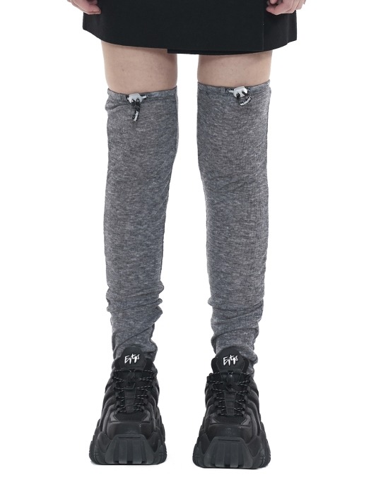 Stopper logo knee socks.N_GY