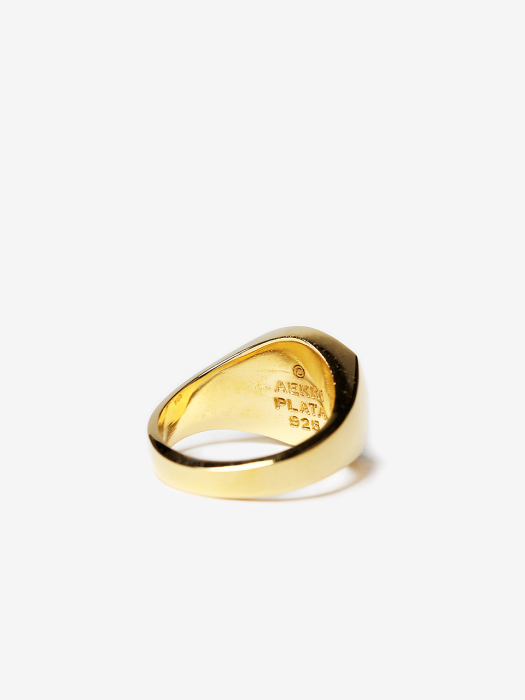 Gold ID Ring