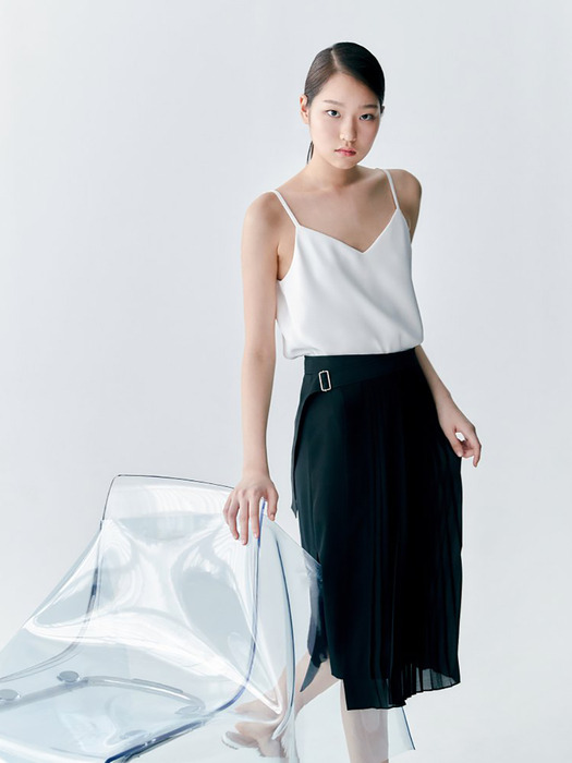 Layered Sleeveless Top - White (KE0360M011)