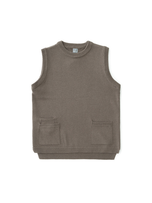 Balance Knit Vest (Warm Gray)