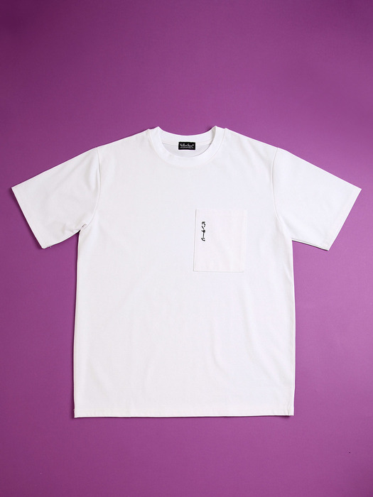 세미 오버핏 반팔 티셔츠  -YS102WH /White