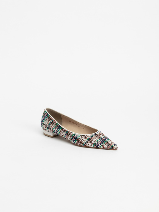 Adrienne Flat Shoes in Paris Tweed