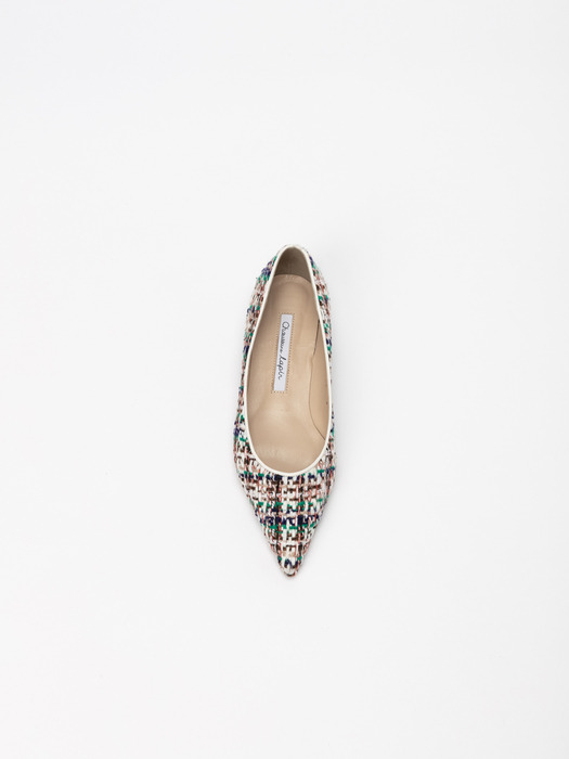 Adrienne Flat Shoes in Paris Tweed