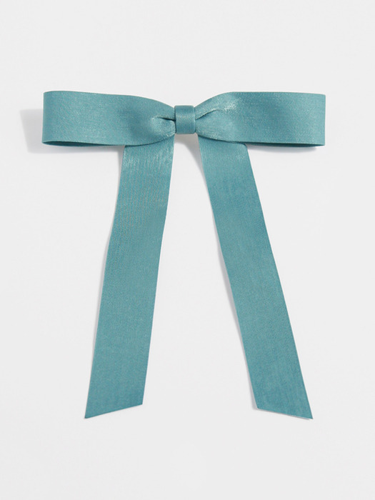 romantic ribbon hair pin (MINT SKY)