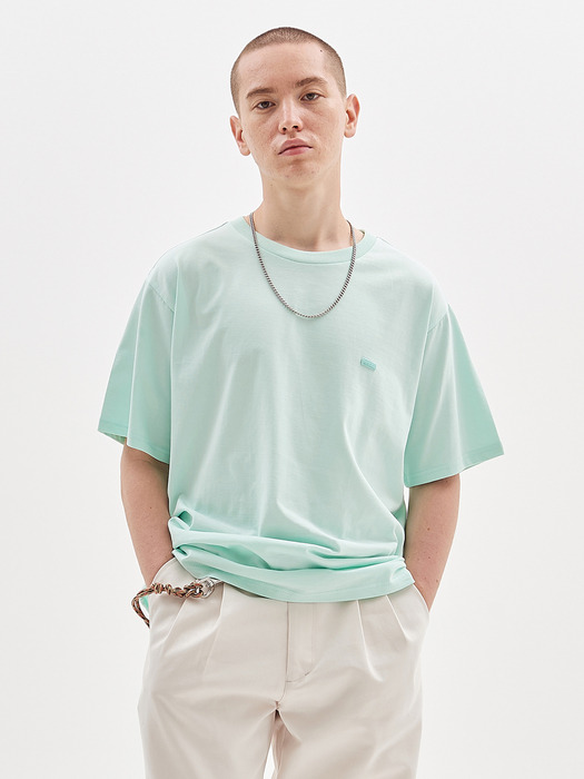 BOX LOGO EMBROIDERED T-SHIRT_ICE MINT