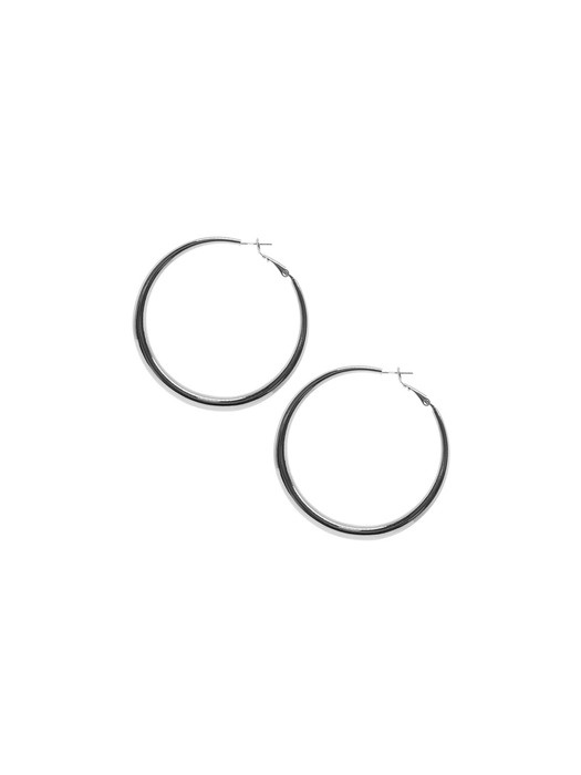 Slim Circle One Touch Earrings