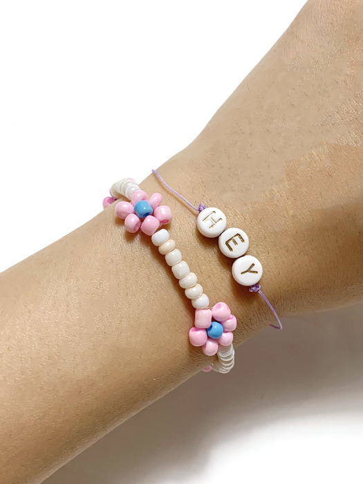 Shiny Flower Bracelet SET 2