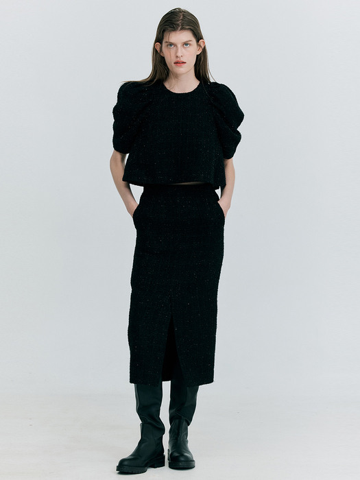 Tweed Skirt_Black