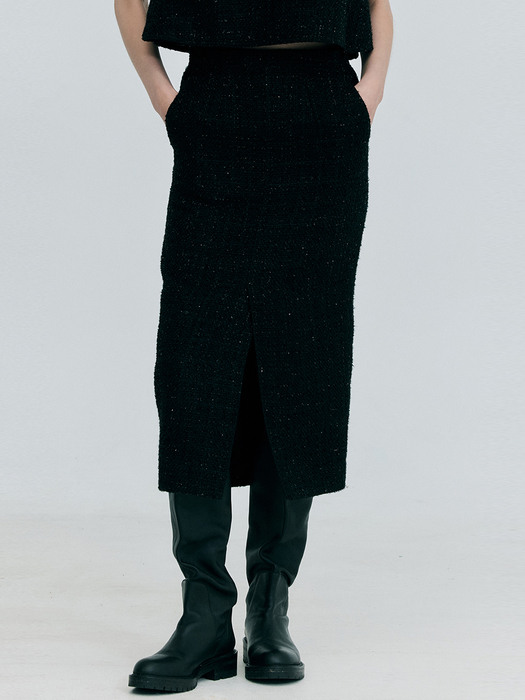 Tweed Skirt_Black