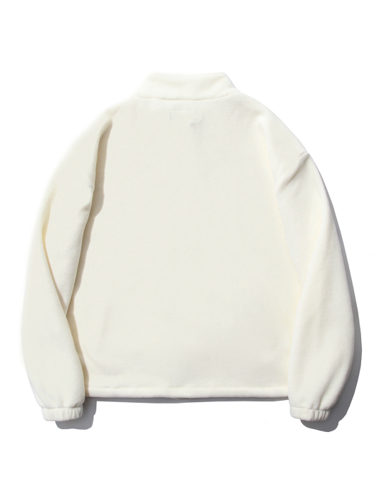 SP Fleece Zip Up Jacket-White