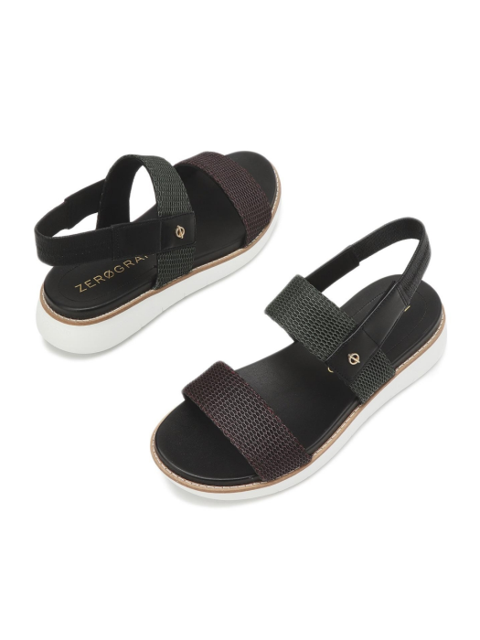 ZEROGRAND Global Double Band Sandal 그린 여성 샌들 (CHSO0E221MU)