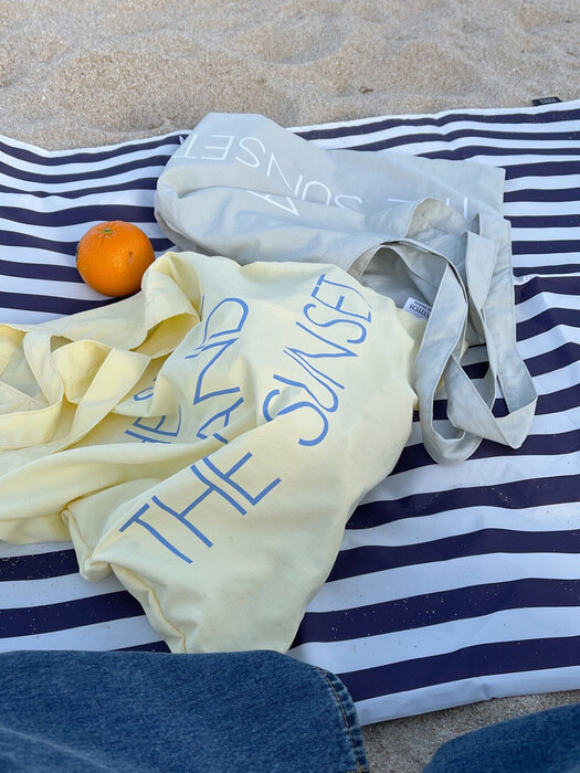 The sea and the sunset bag ( lemon )