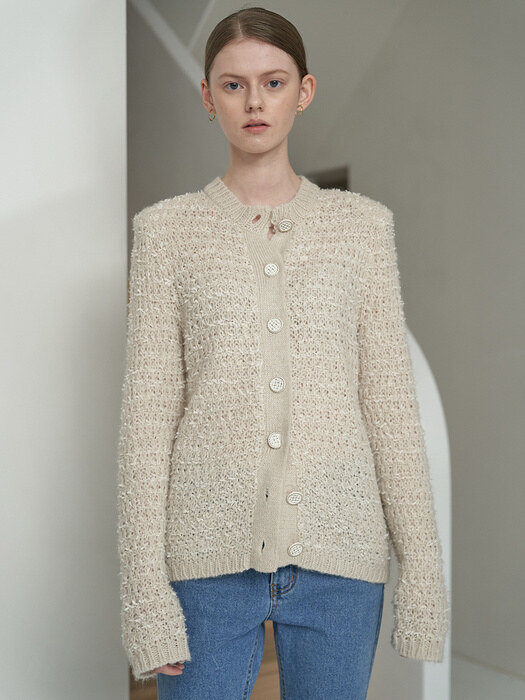 Tweed Knit Cardigan