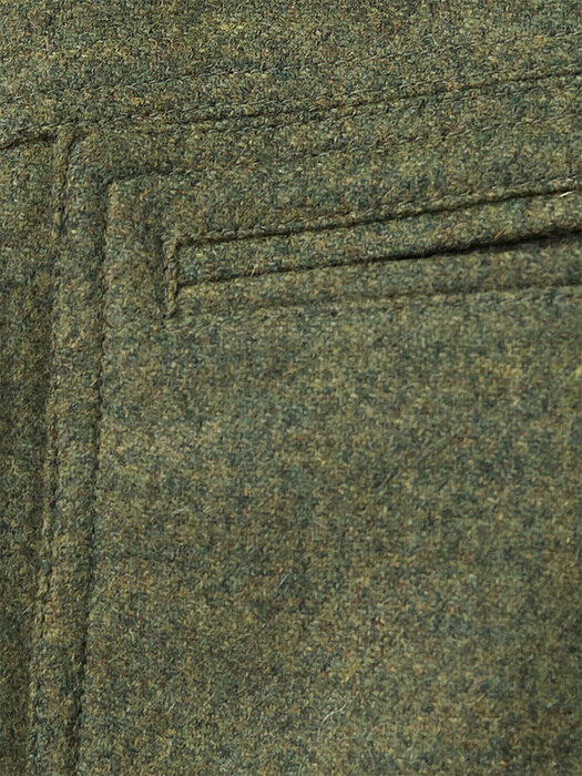  KHAKI 3D detail wool short jacket(NJ005)