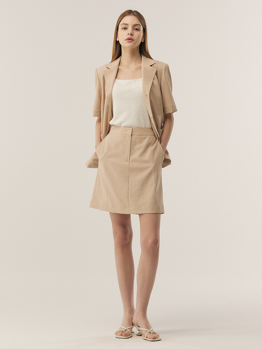 [Easy] A-line Mini Skirt_2color