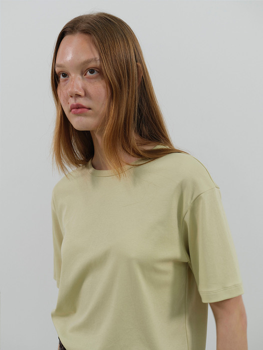 cropped t-shirt (lime)