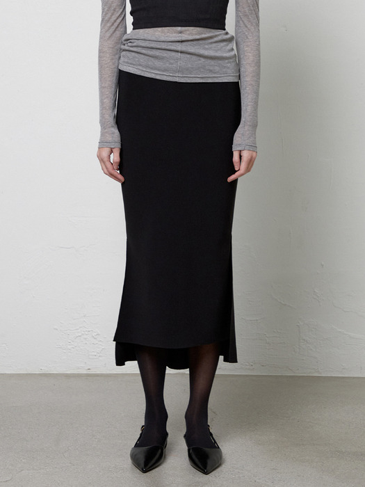 Mermaid Asymmetric Skirt_3colors