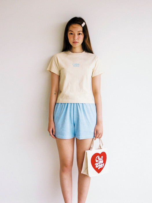  Baby Terry Summer Shorts_ Sky blue