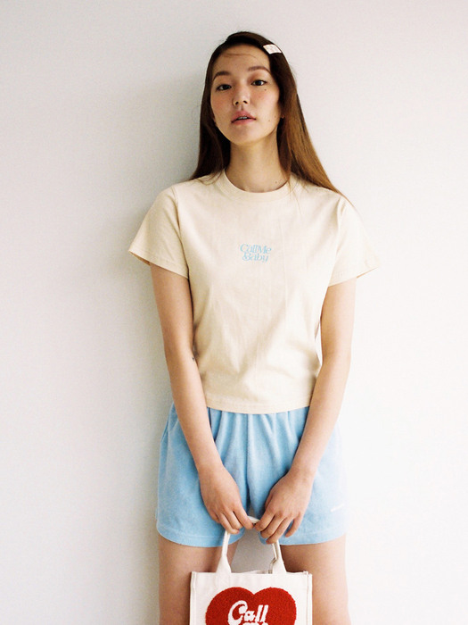  Baby Terry Summer Shorts_ Sky blue