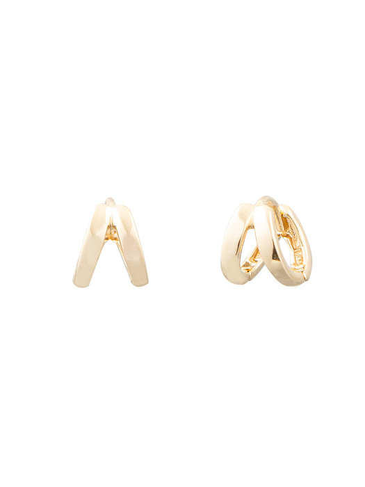Two Way Onetouch Earrings (14K Gold) #P23