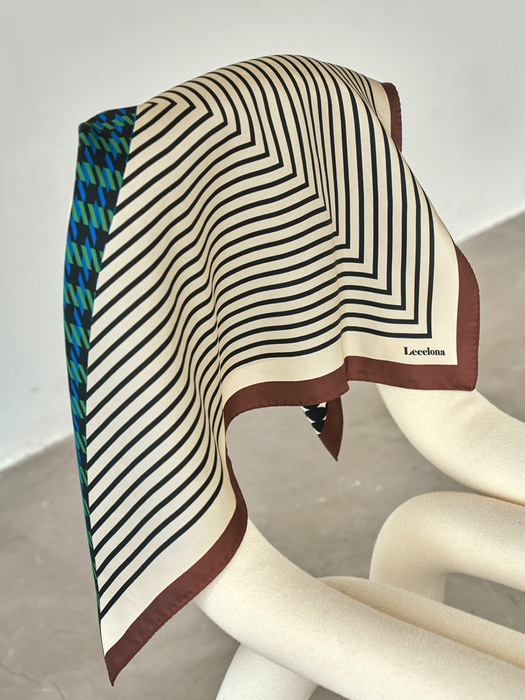 Multi color silk scarf