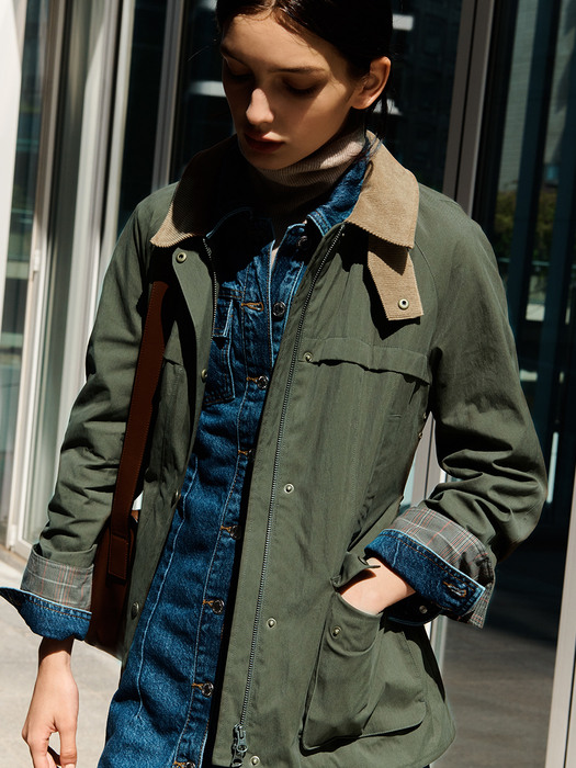 [City Outdoor]  Belted Technical Field Jacket