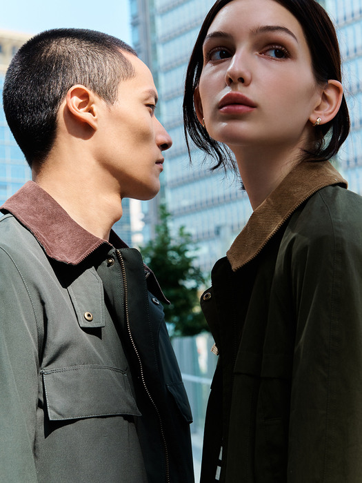 [City Outdoor]  Belted Technical Field Jacket