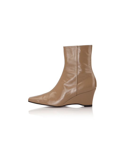 Luisa Wedge Ankle Boots / Y.08-B22 / LATTE