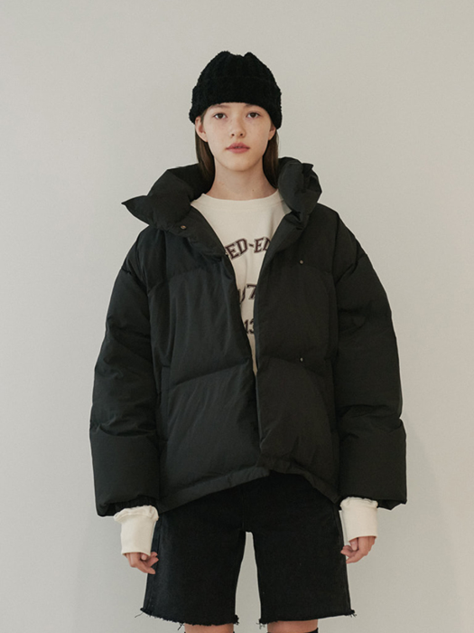 CASUAL PADDED JACKET (BLACK)