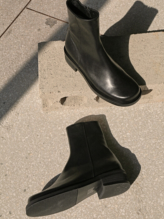 [UNISEX] 1569 P-1569 Ankle Boots-ople black