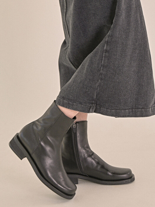 [UNISEX] 1569 P-1569 Ankle Boots-ople black