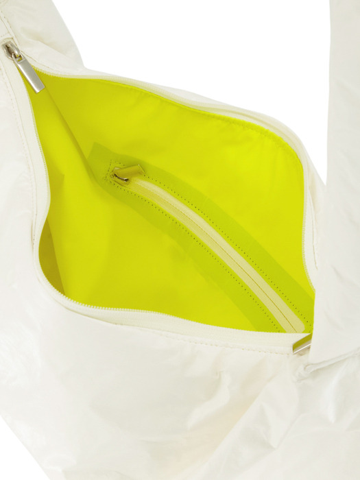 [Tyvek®] Puff-Up Big Bag (White/Lemon Yellow)
