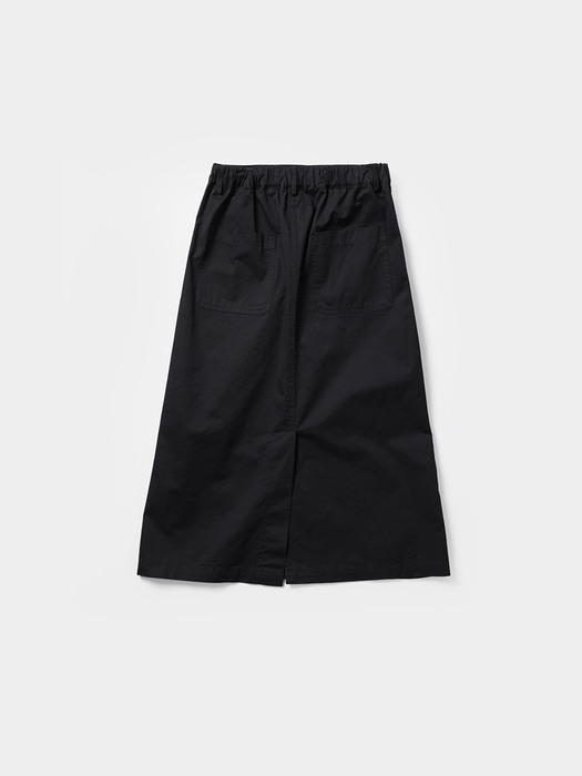 CITY COTTON FATIGUE SKIRT (BLACK)