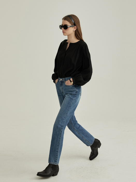 ESSENTIAL STRAIGHT JEANS CLASSIC BLUE_UDPA2A204B3